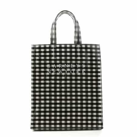 ロゴ入りPVCトートバッグ／ギンガムチェック柄（M）