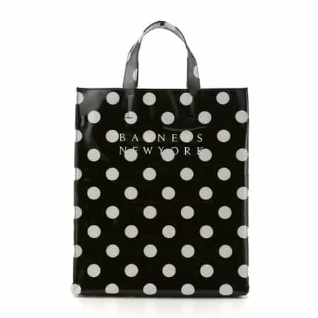 ロゴ入りPVCトートバッグ／ドット柄（L）