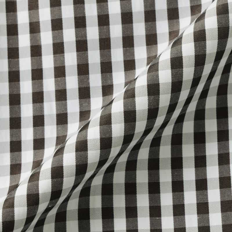 BARNEYS NEW YORK ウォッシャブル シンメトリーギンガムチェック柄スカート BLACK