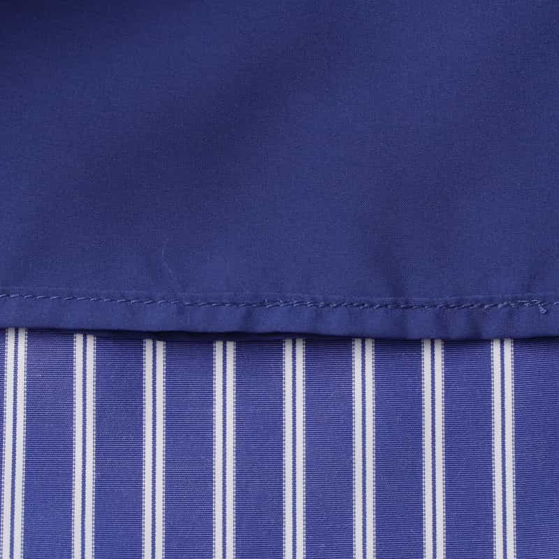 BARNEYS NEW YORK ウォッシャブル シンメトリーストライプ柄スカート BLUE