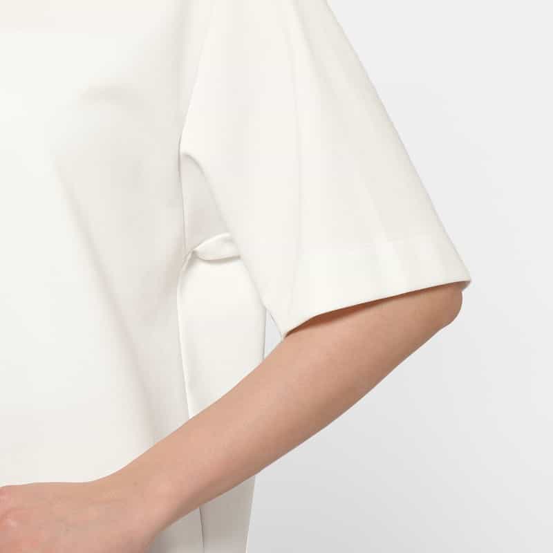 IRENISA IRENISA＜イレニサ＞ ハーフスリーブカットソー WHITE