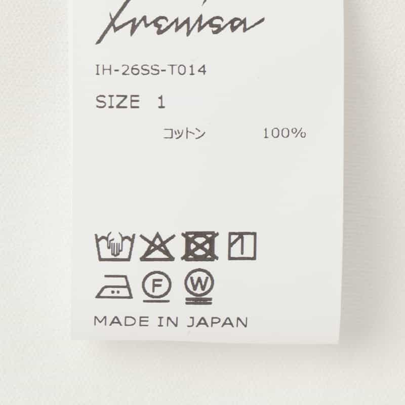 IRENISA IRENISA＜イレニサ＞ ハーフスリーブカットソー WHITE