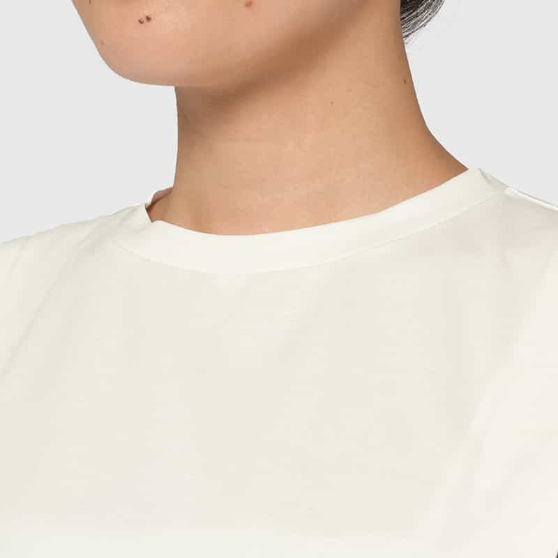 BARNEYS NEW YORK ウォッシャブル 異素材コンビネーションカットソー WHITE