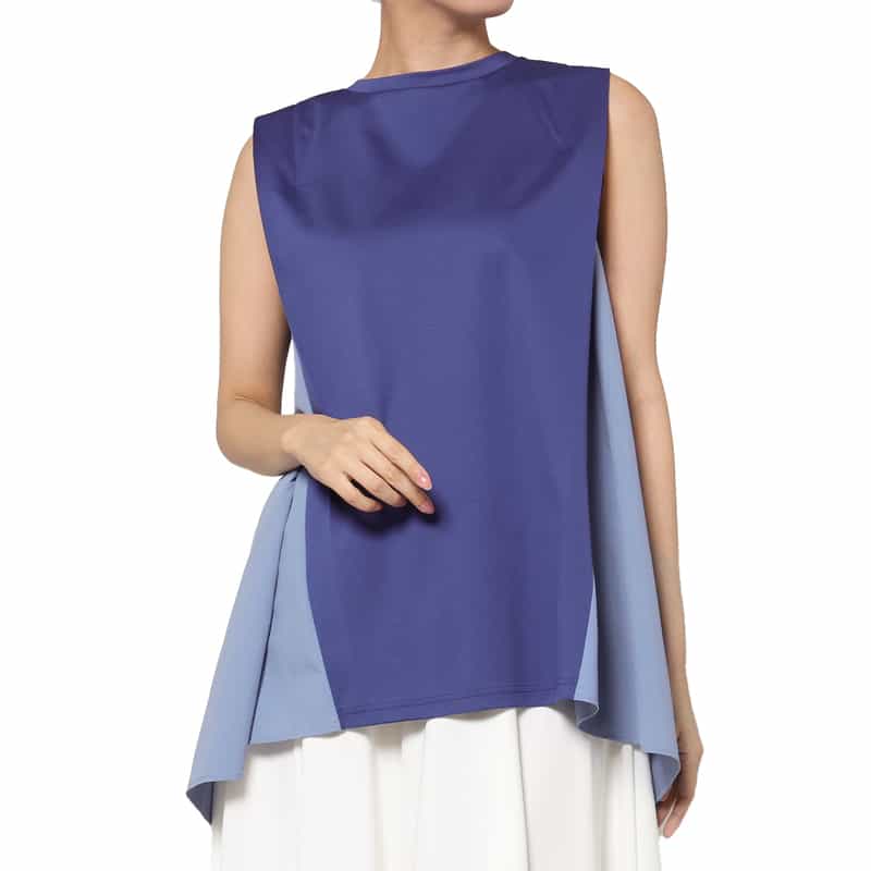 ウォッシャブル 異素材コンビネーションカットソー