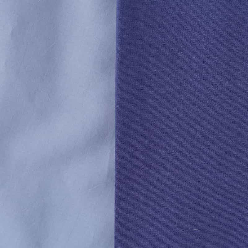 BARNEYS NEW YORK ウォッシャブル 異素材コンビネーションカットソー BLUE