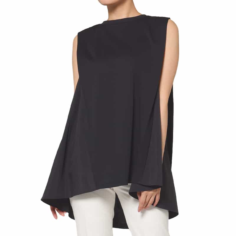 ウォッシャブル 異素材コンビネーションカットソー