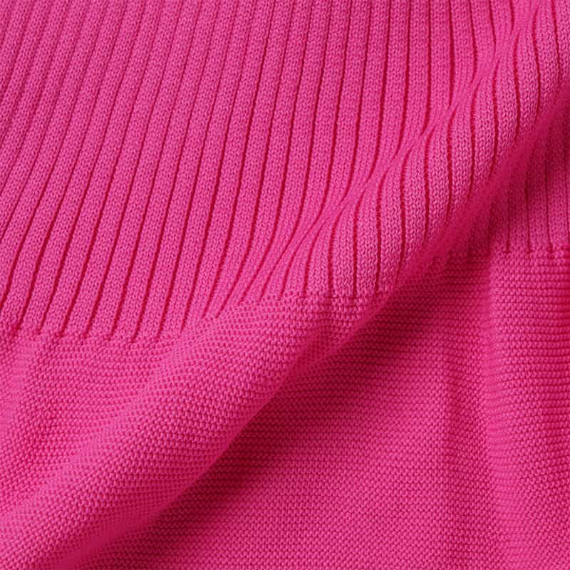 BARNEYS NEW YORK ウォッシャブル ノースリーブ マルチラインニットドレス PINK