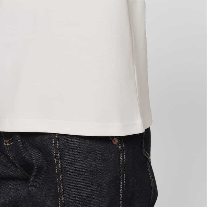 BARNEYS NEW YORK ウォッシャブル グラデーションプリントロゴTシャツ WHITE