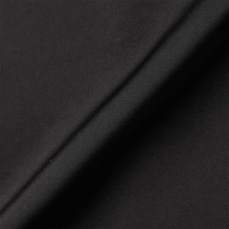 BARNEYS NEW YORK ウォッシャブル サテン素材Vネックウエストリボンブラウス BLACK