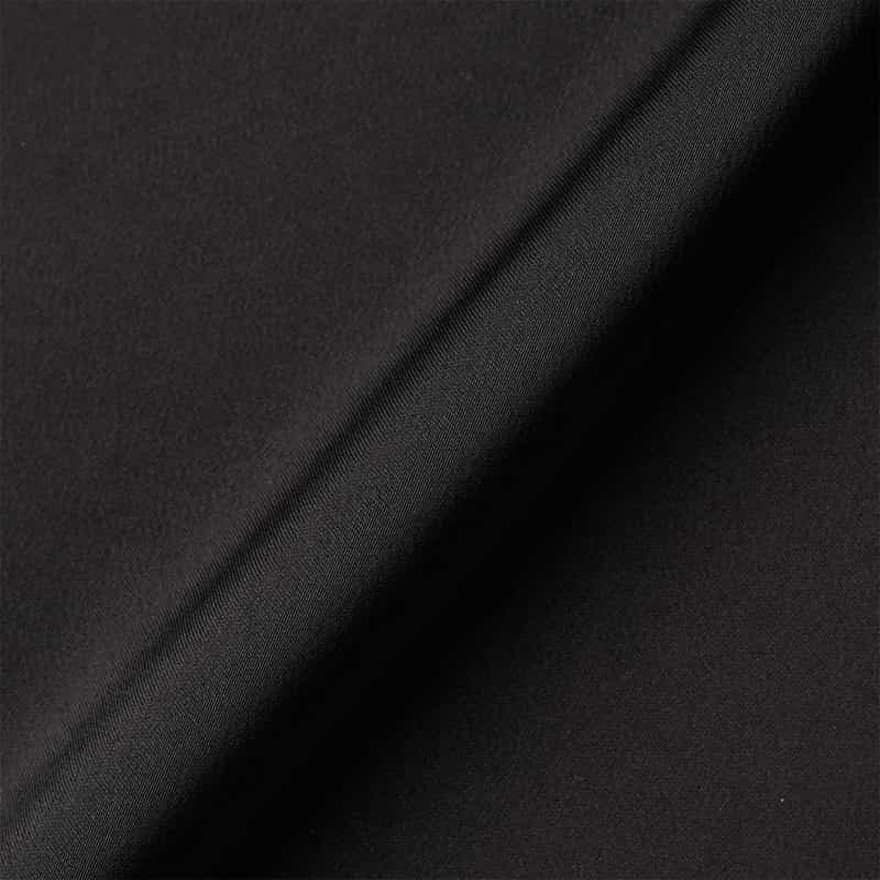 BARNEYS NEW YORK ウォッシャブル サテン素材ギャザーブラウス BLACK