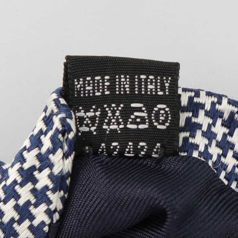 STEFANO BIGI STEFANO BIGI＜ステファノ ビジ＞ シルク 千鳥柄タイ NAVY