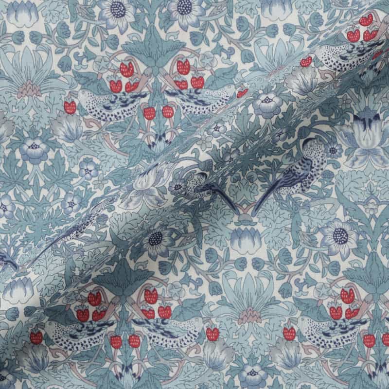 BARNEYS NEW YORK 花柄オープンカラーシャツ BLUE