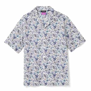花柄オープンカラーシャツ