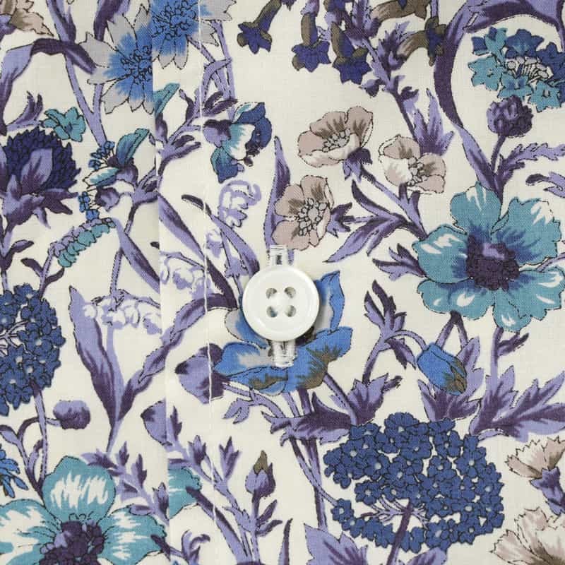 BARNEYS NEW YORK 花柄オープンカラーシャツ PURPLE
