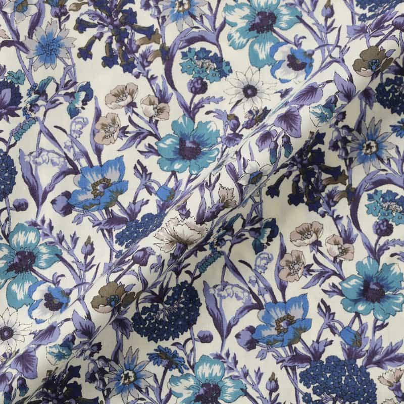BARNEYS NEW YORK 花柄オープンカラーシャツ PURPLE