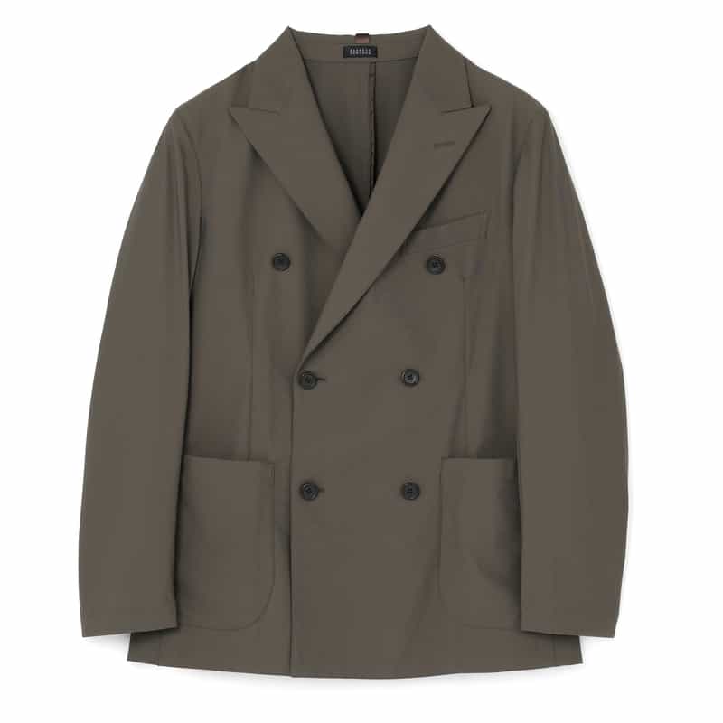 BARNEYS NEW YORK セットアップ ダブルブレストジャケット BROWN