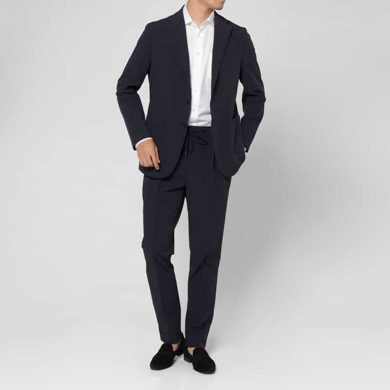 BARNEYS NEW YORK セットアップ シングルジャケット NAVY