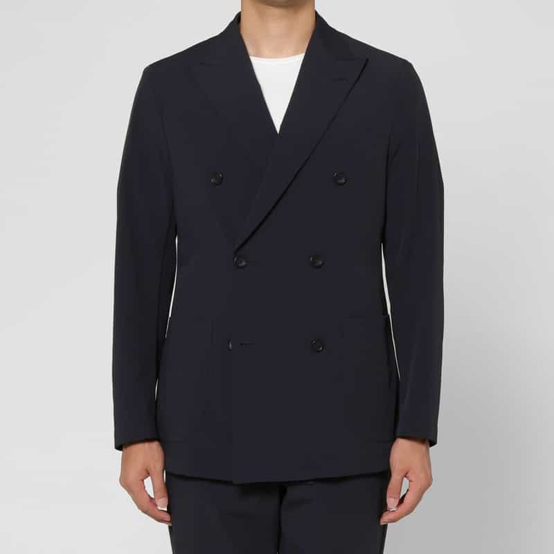 BARNEYS NEW YORK セットアップ ダブルブレストジャケット NAVY