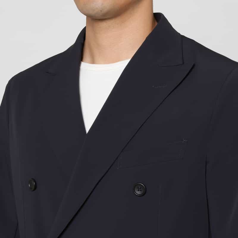 BARNEYS NEW YORK セットアップ ダブルブレストジャケット NAVY