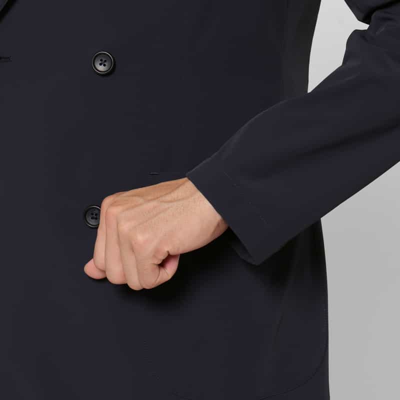 BARNEYS NEW YORK セットアップ ダブルブレストジャケット NAVY