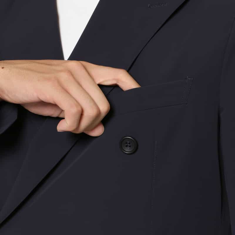 BARNEYS NEW YORK セットアップ ダブルブレストジャケット NAVY