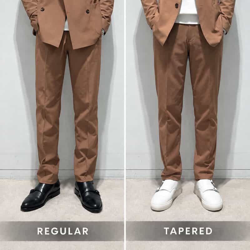 BARNEYS NEW YORK セットアップ ナイロンタフタレギュラーパンツ BROWN