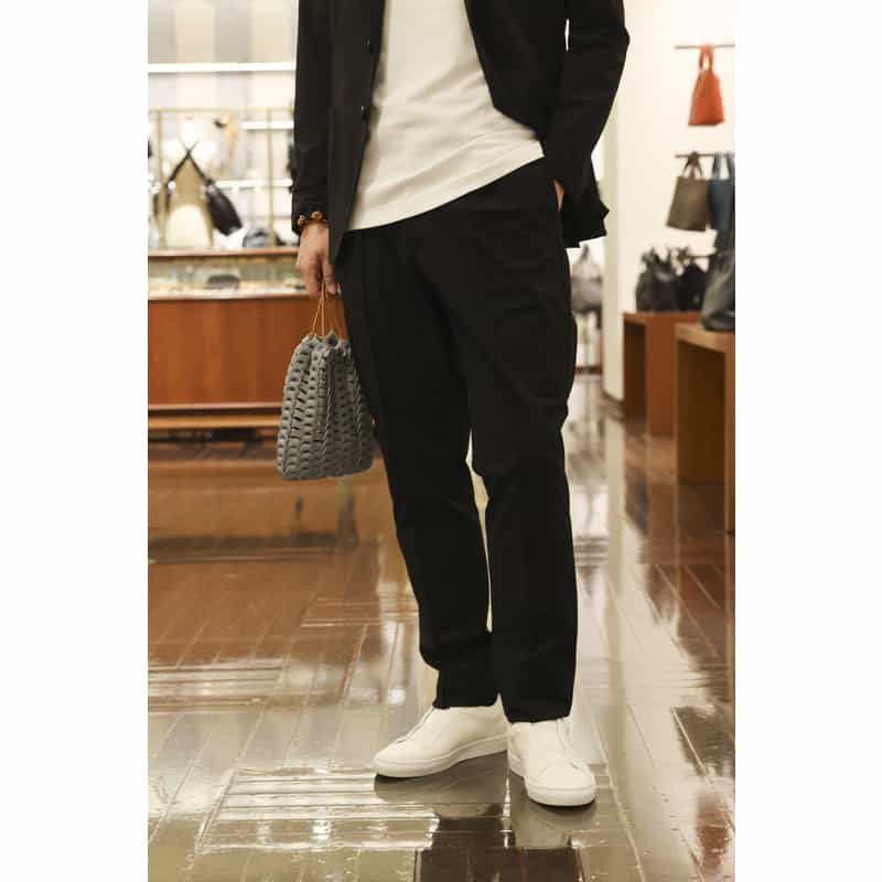 BARNEYS NEW YORK セットアップ ナイロンタフタレギュラーパンツ BLACK