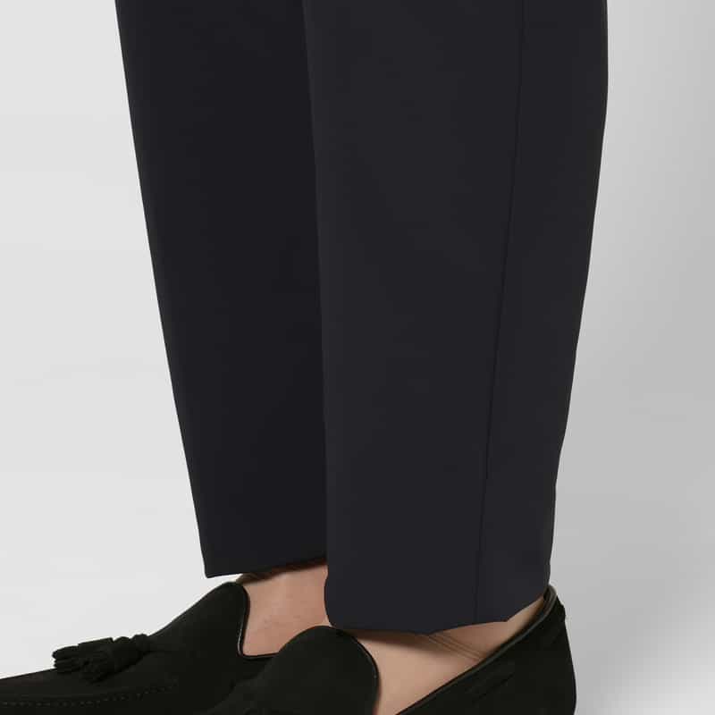 BARNEYS NEW YORK セットアップ テーパードパンツ NAVY