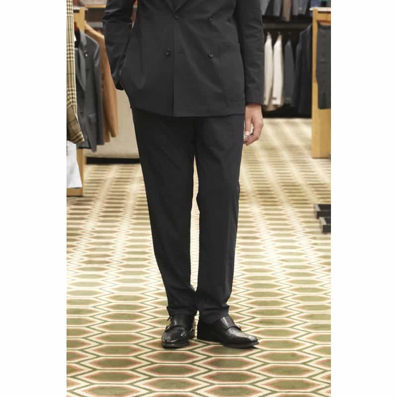 BARNEYS NEW YORK セットアップ テーパードパンツ NAVY