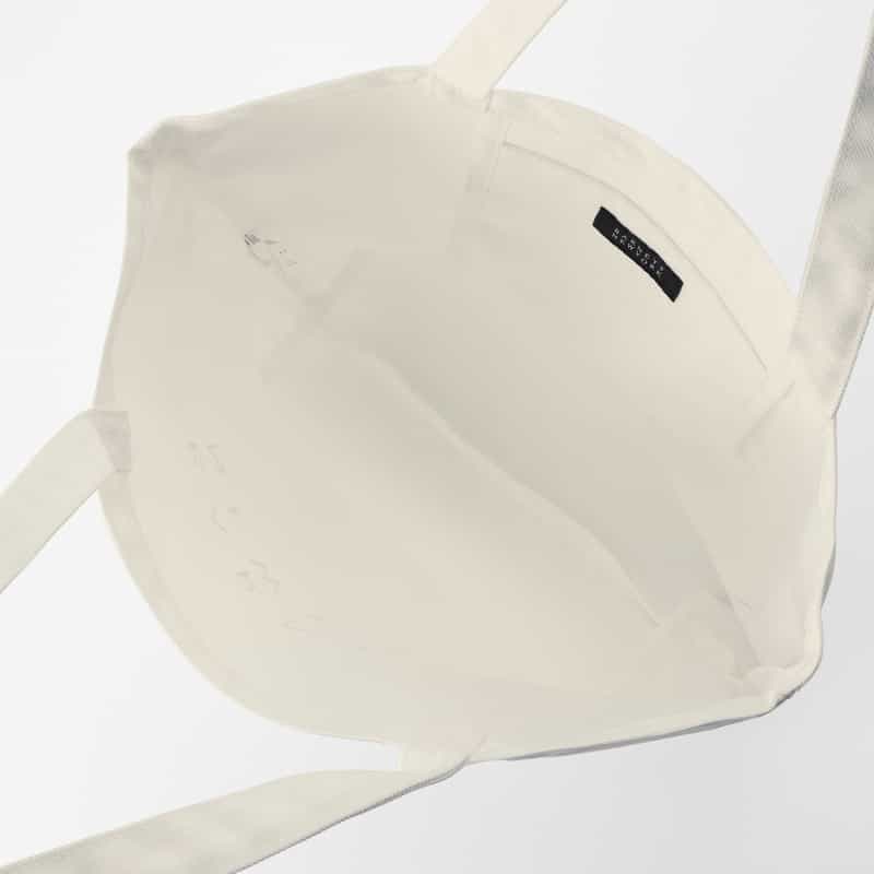 BARNEYS NEW YORK ロゴ入り ラージトートバッグ WHITE