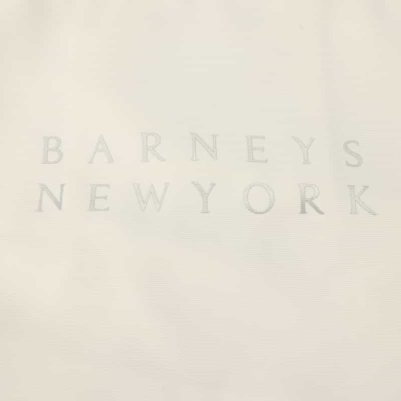 BARNEYS NEW YORK ロゴ入り ラージトートバッグ WHITE