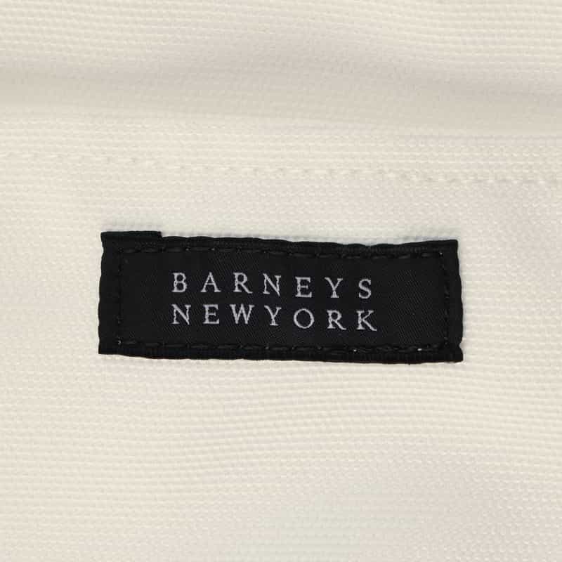 BARNEYS NEW YORK ロゴ入り ラージトートバッグ WHITE