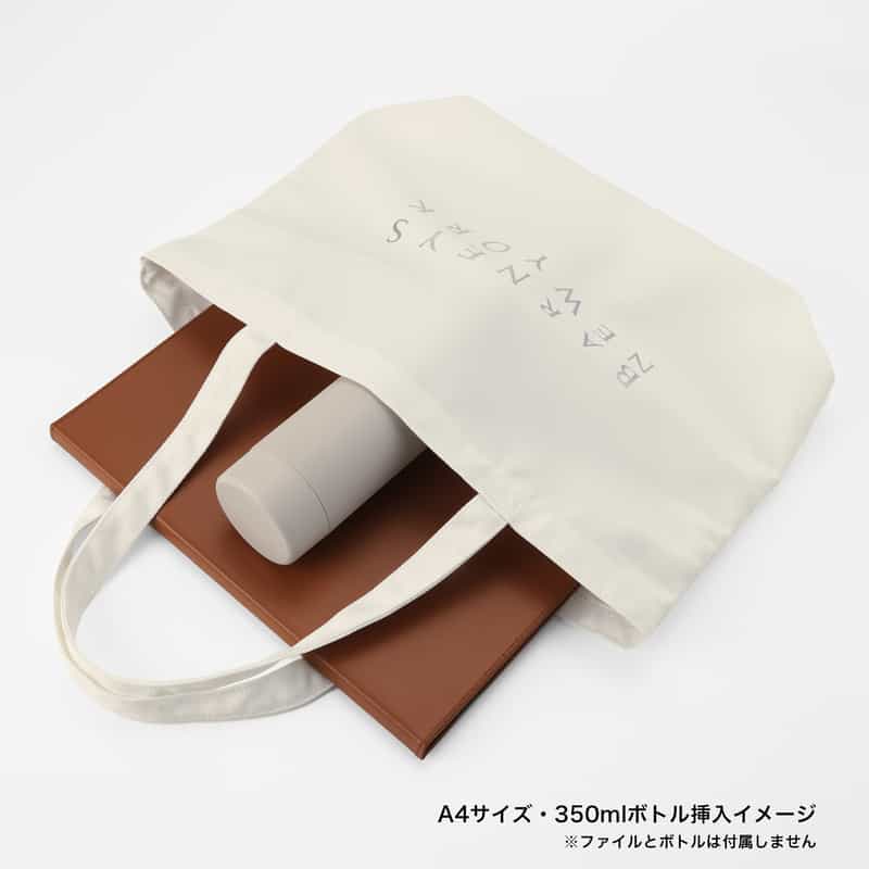 BARNEYS NEW YORK ロゴ入り ラージトートバッグ WHITE