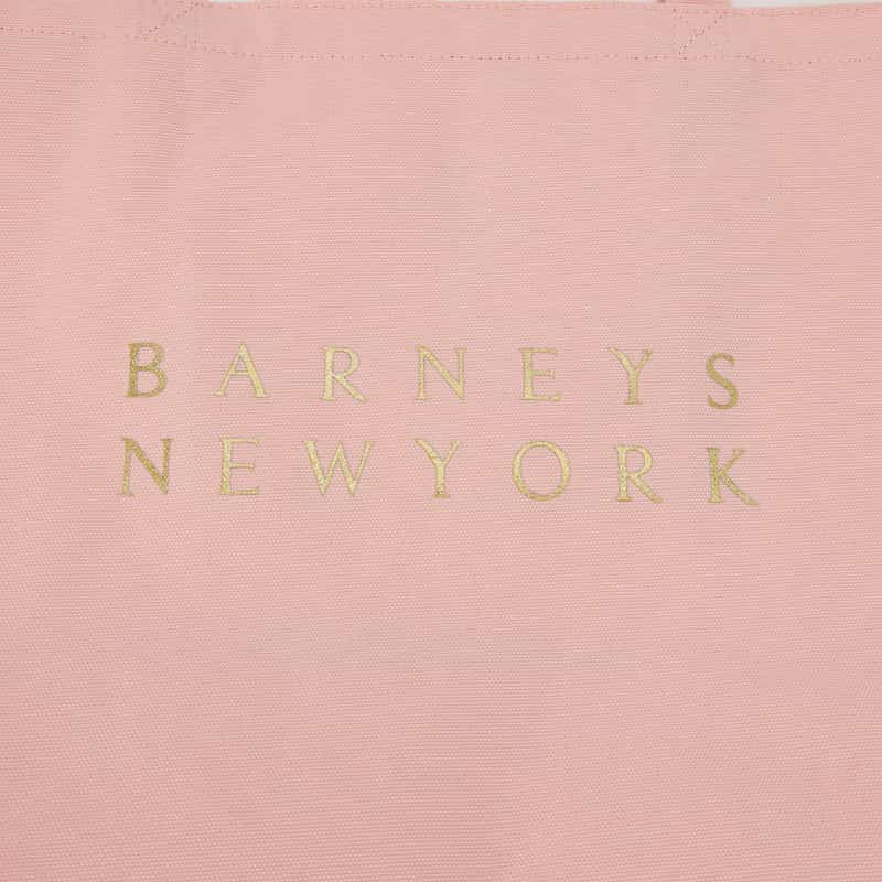 BARNEYS NEW YORK ロゴ入り ラージトートバッグ PINK