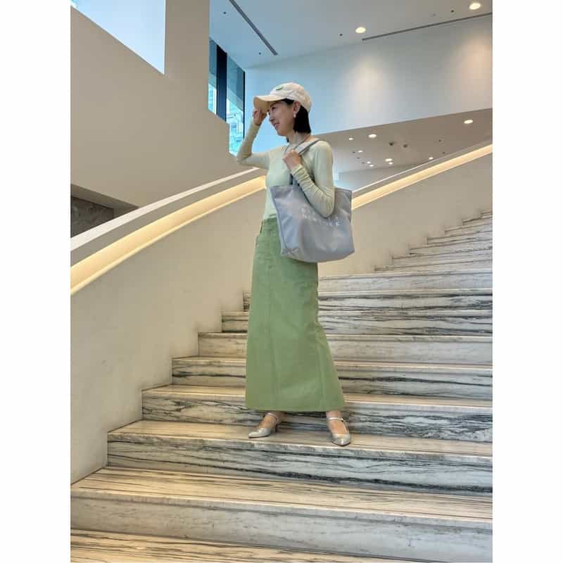BARNEYS NEW YORK ロゴ入り ラージトートバッグ GRAY