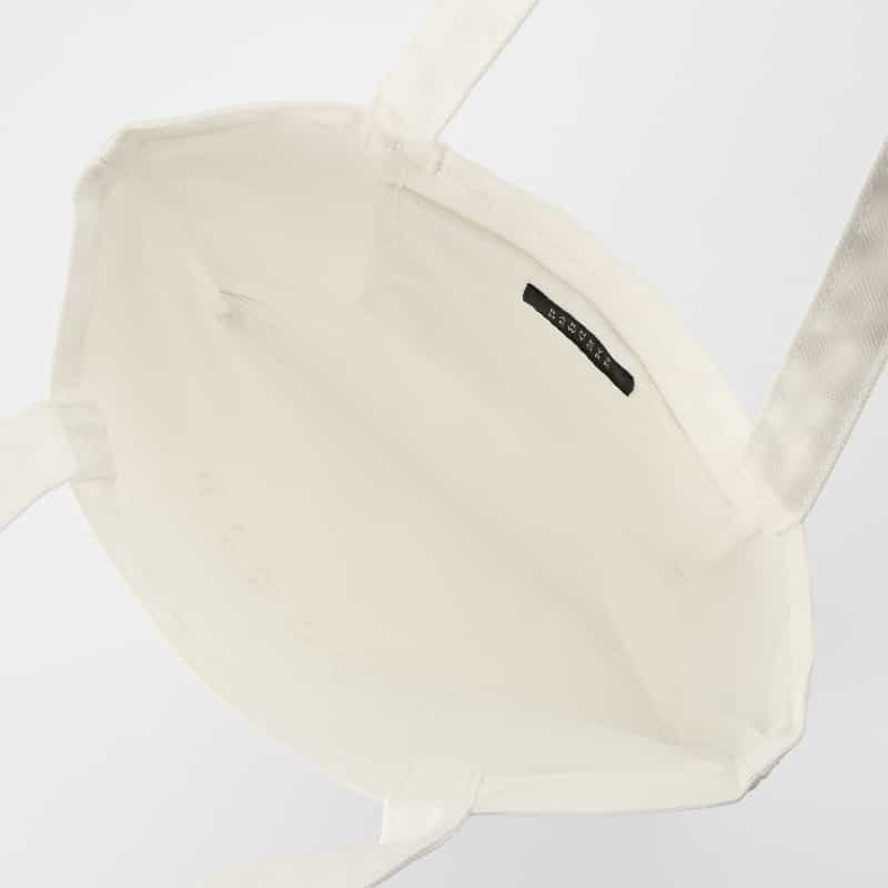 BARNEYS NEW YORK ロゴ入り トールトートバッグ WHITE
