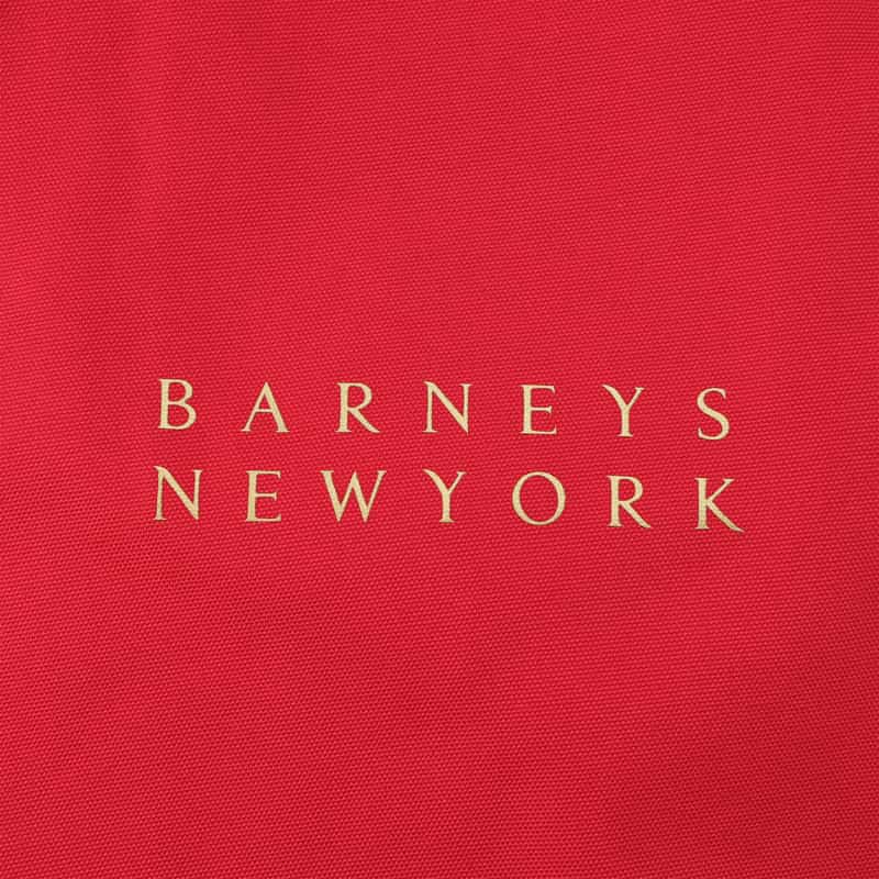 BARNEYS NEW YORK ロゴ入り トールトートバッグ RED
