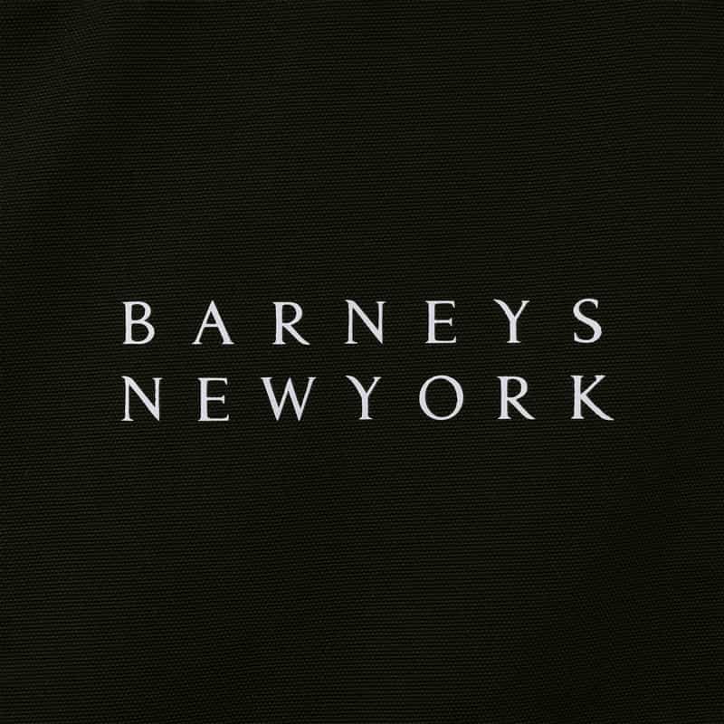 BARNEYS NEW YORK ロゴ入り トールトートバッグ BLACK