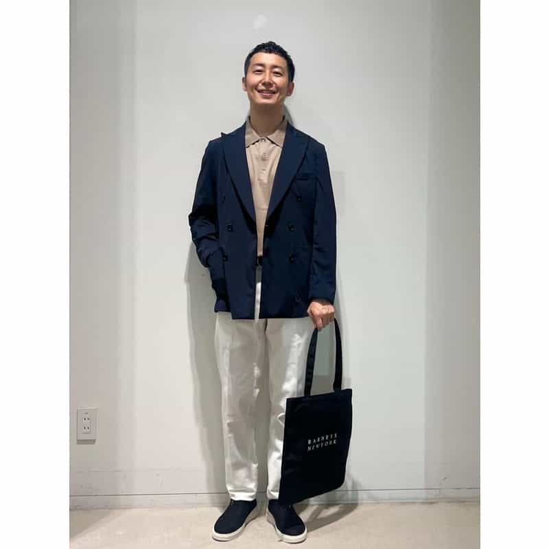 BARNEYS NEW YORK ロゴ入り トールトートバッグ BLACK