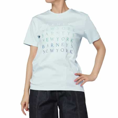 ウォッシャブル グラデーションプリントロゴTシャツ