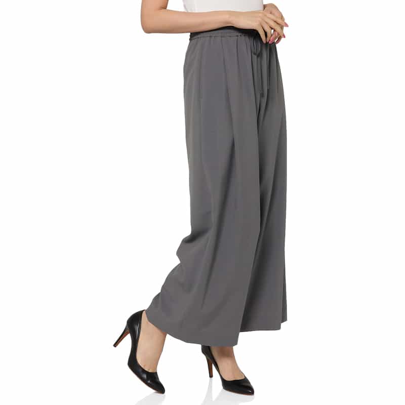 BARNEYS NEW YORK ウォッシャブル ドライタッチ ドローストリングイージーパンツ GRAY