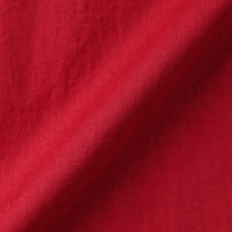 BARNEYS NEW YORK ウォッシャブル ローン素材ドローストリングティアードスカート RED