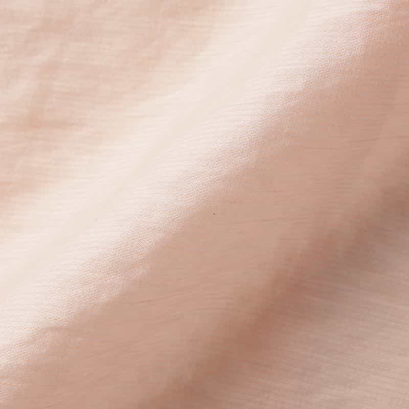 BARNEYS NEW YORK ウォッシャブル シアー素材 タック入りボリュームブラウス PINK