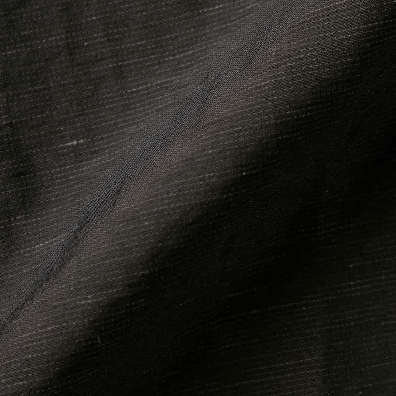 BARNEYS NEW YORK ウォッシャブル シアー素材 タック入りボリュームブラウス BLACK