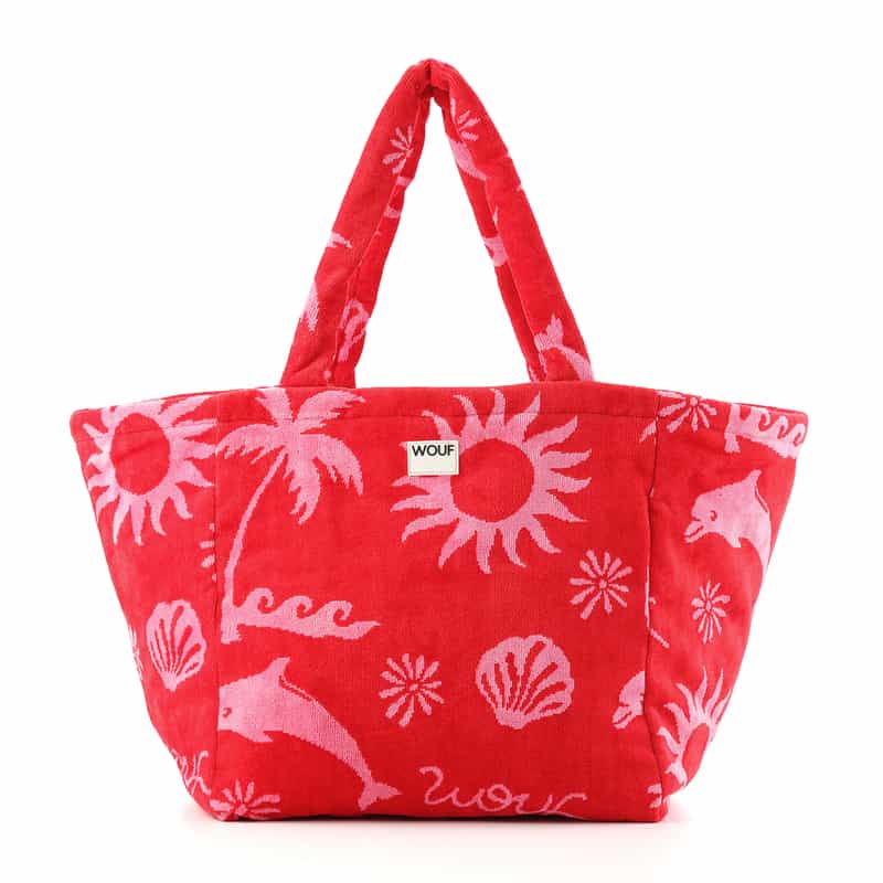 WOUF WOUF ＜ウーフ＞ トートバッグ RED