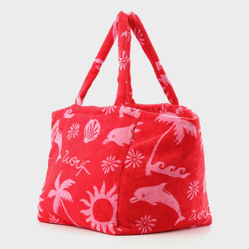 WOUF WOUF ＜ウーフ＞ トートバッグ RED