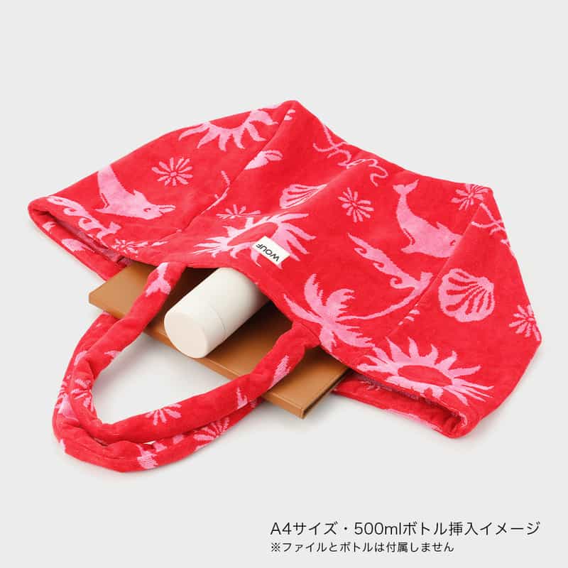 WOUF WOUF ＜ウーフ＞ トートバッグ RED