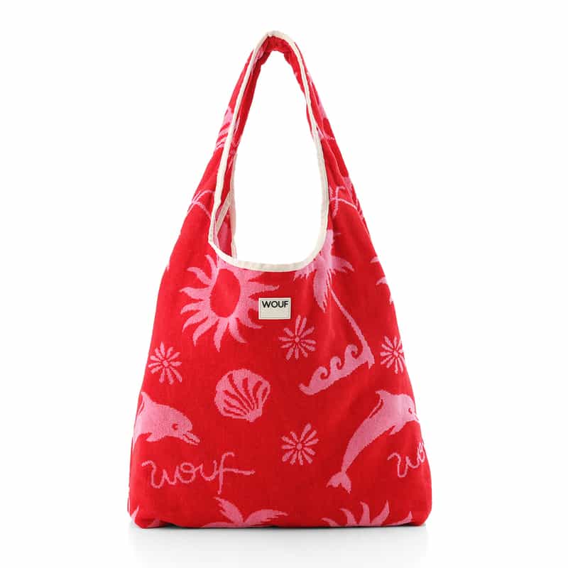 WOUF WOUF ＜ウーフ＞ トートバッグ RED