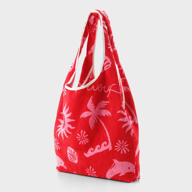 WOUF WOUF ＜ウーフ＞ トートバッグ RED