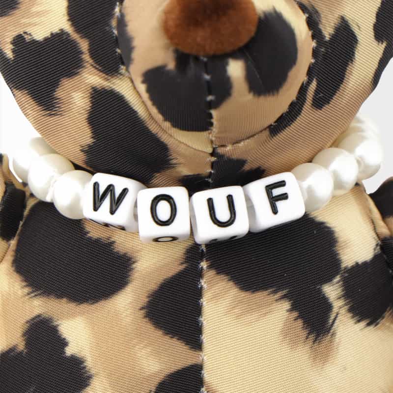 WOUF WOUF ＜ウーフ＞ チャーム （ベア） BROWN
